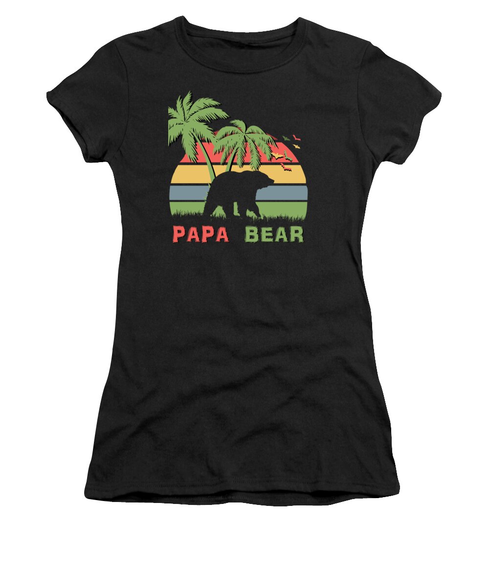 Papa Women's T-Shirt featuring the digital art Papa Bear by Filip Schpindel