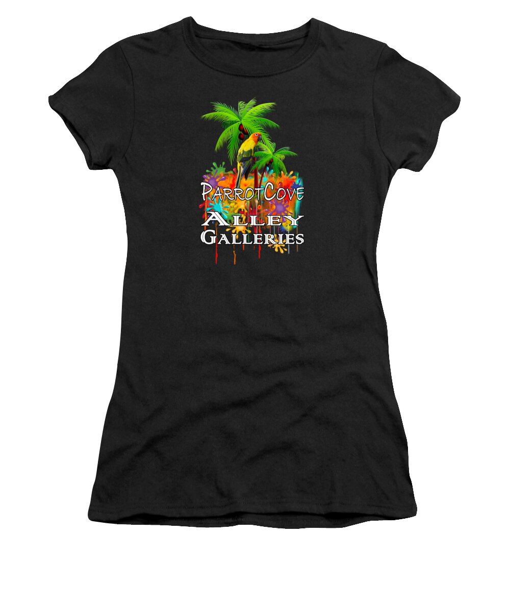 Parrot Women's T-Shirt featuring the photograph Parrot Cove PNG by Debra and Dave Vanderlaan