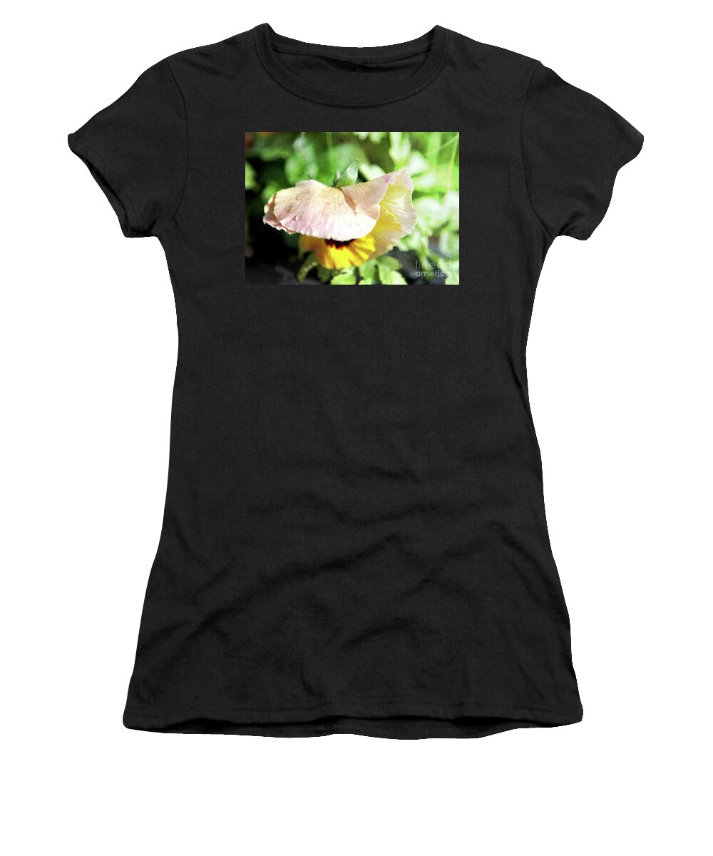 Yellow Women's T-Shirt featuring the photograph Poppy after the Rain by Jennifer Camp