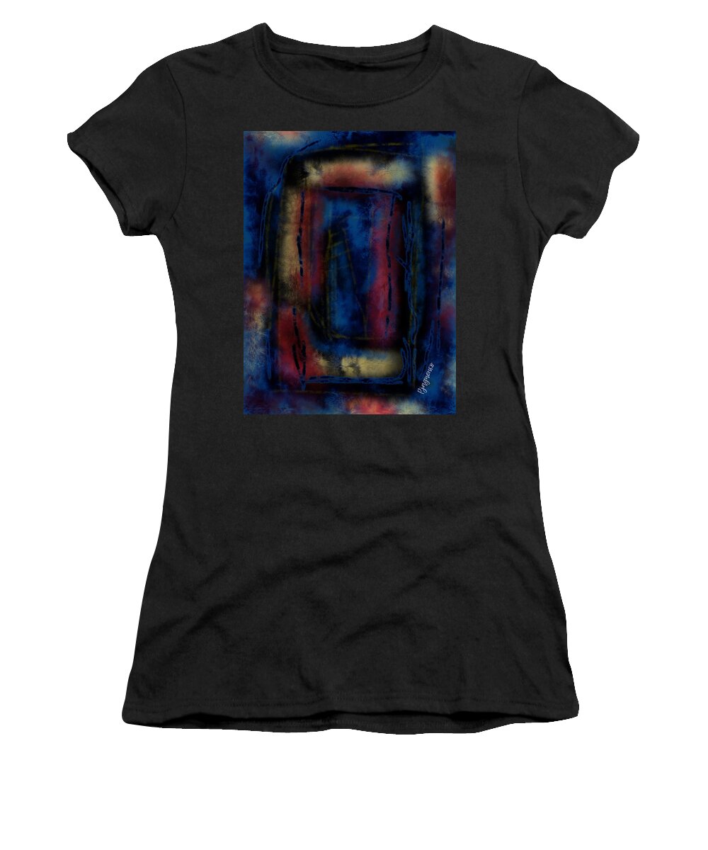 Portal Women's T-Shirt featuring the digital art Portal #23 by Ljev Rjadcenko