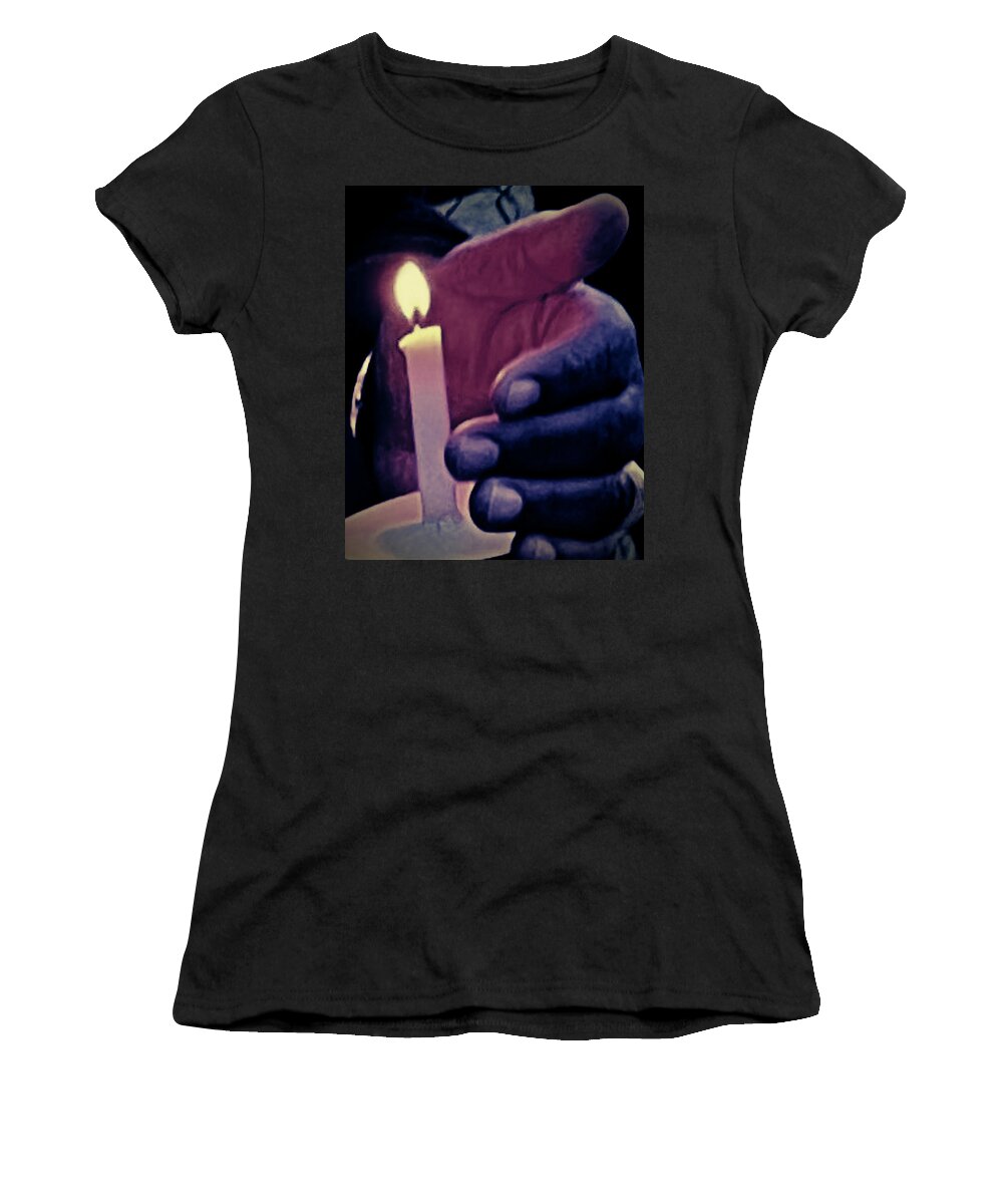 Candle Women's T-Shirt featuring the photograph Prince 2 by Lee Darnell