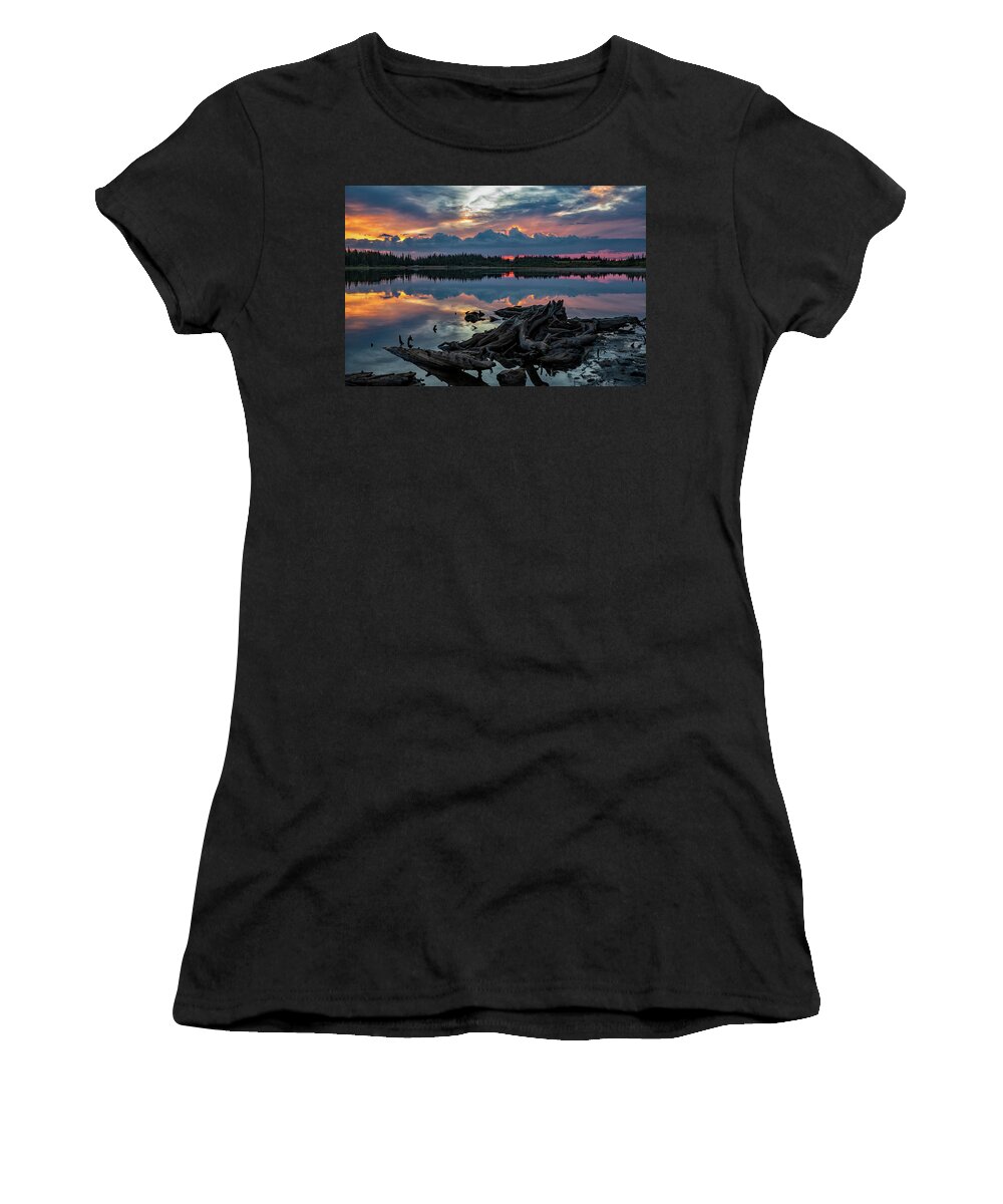 Brainard Lake Women's T-Shirt featuring the photograph Quarantine Sunrise by Darlene Bushue