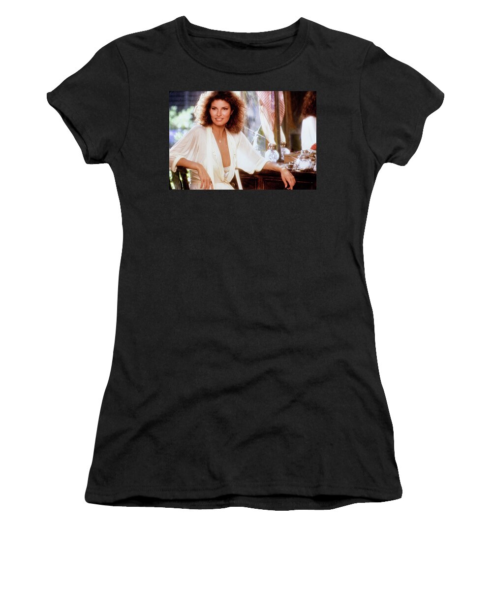 Rachel Welch Women's T-Shirt featuring the photograph Rachel Welch 2 by Harry Spitz