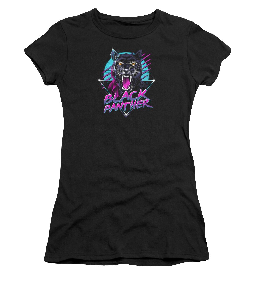Panther Women's T-Shirt featuring the digital art Rad Panther by Vincent Trinidad