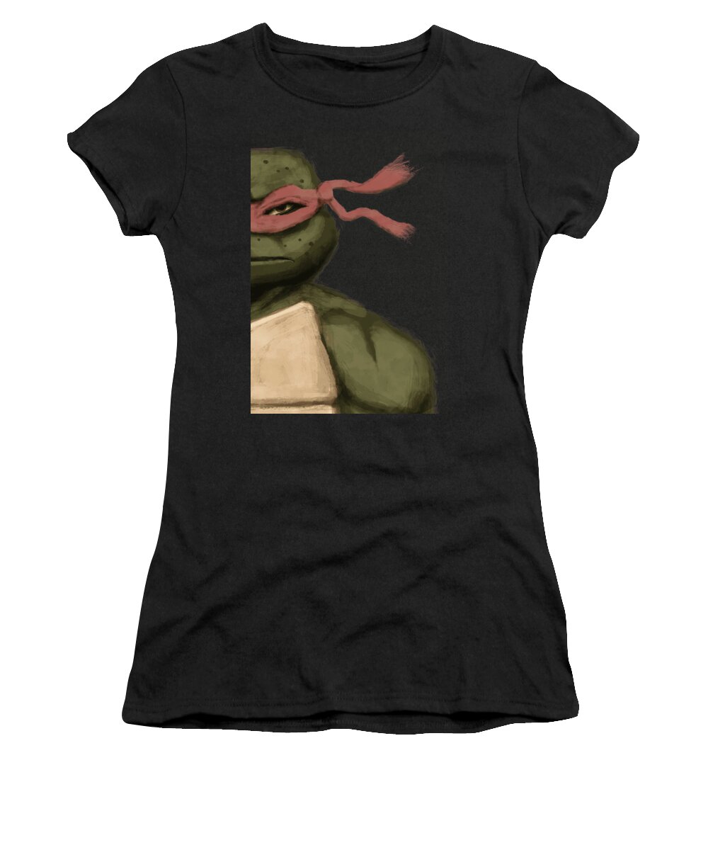 Tmnt Women's T-Shirt featuring the digital art Raph by Lee Winter