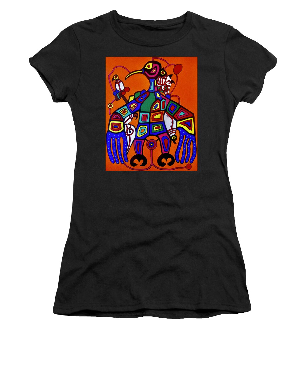 Raven Women's T-Shirt featuring the painting Raven 2 by Stephanie Moore