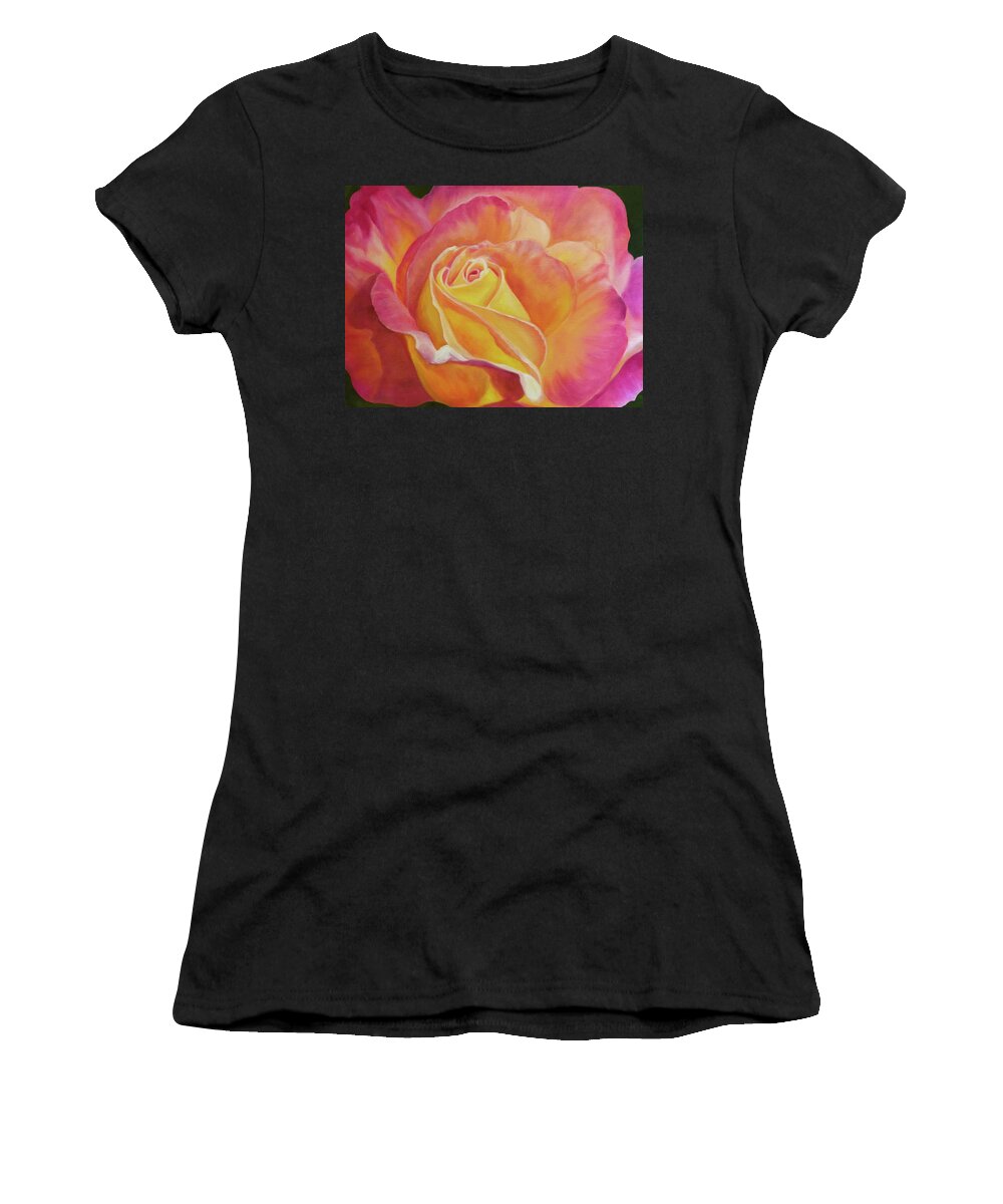 Rose Women's T-Shirt featuring the painting Rose by Tammy Pool