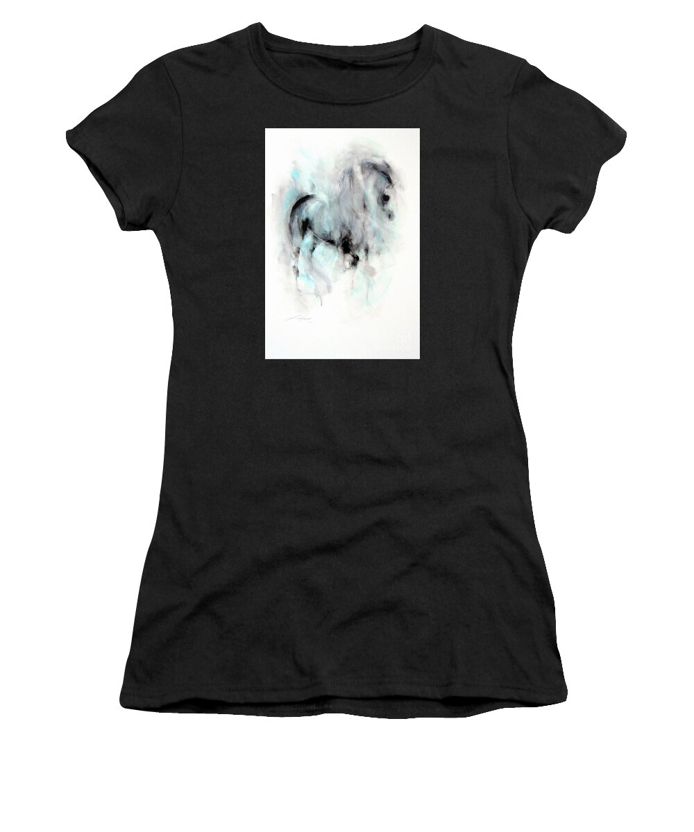 Horse Women's T-Shirt featuring the painting Sabedo by Janette Lockett