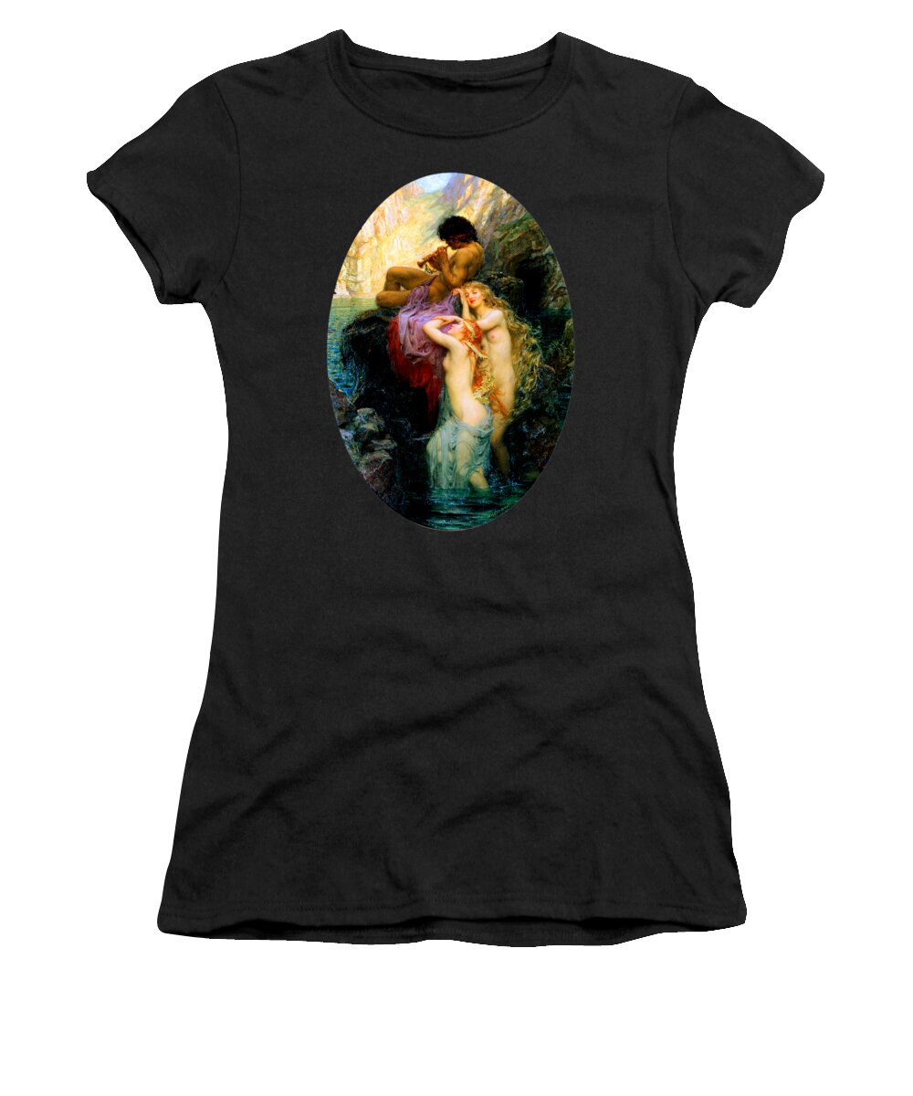 Sea Women's T-Shirt featuring the painting Sea Melodies 1904 by Herbert James Draper