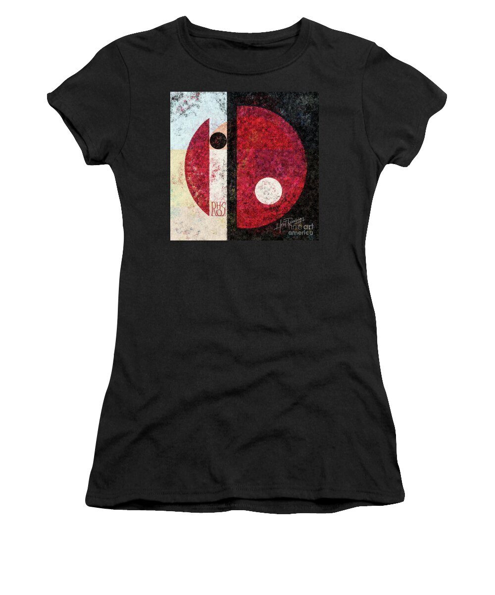 Abstract Women's T-Shirt featuring the painting Shades Of Division by Horst Rosenberger