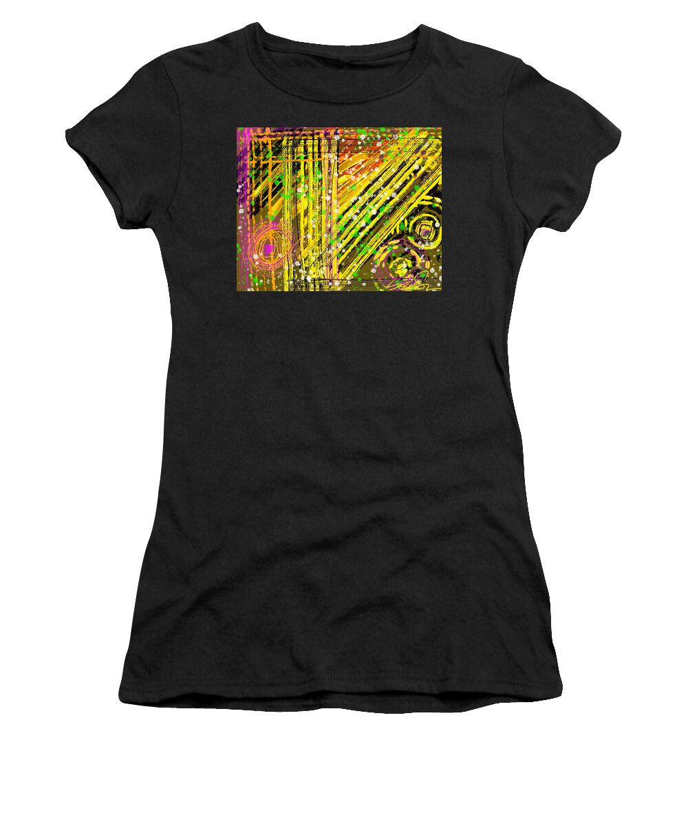 Abstract Women's T-Shirt featuring the digital art Sporadic DNA by Susan Fielder