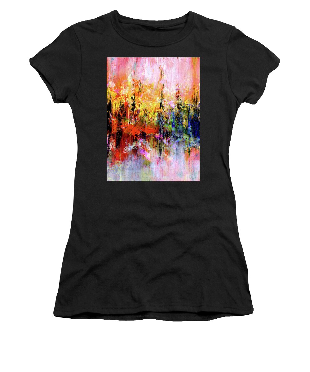Spring Women's T-Shirt featuring the digital art Spring Forth Into Pandemonium by Neece Campione