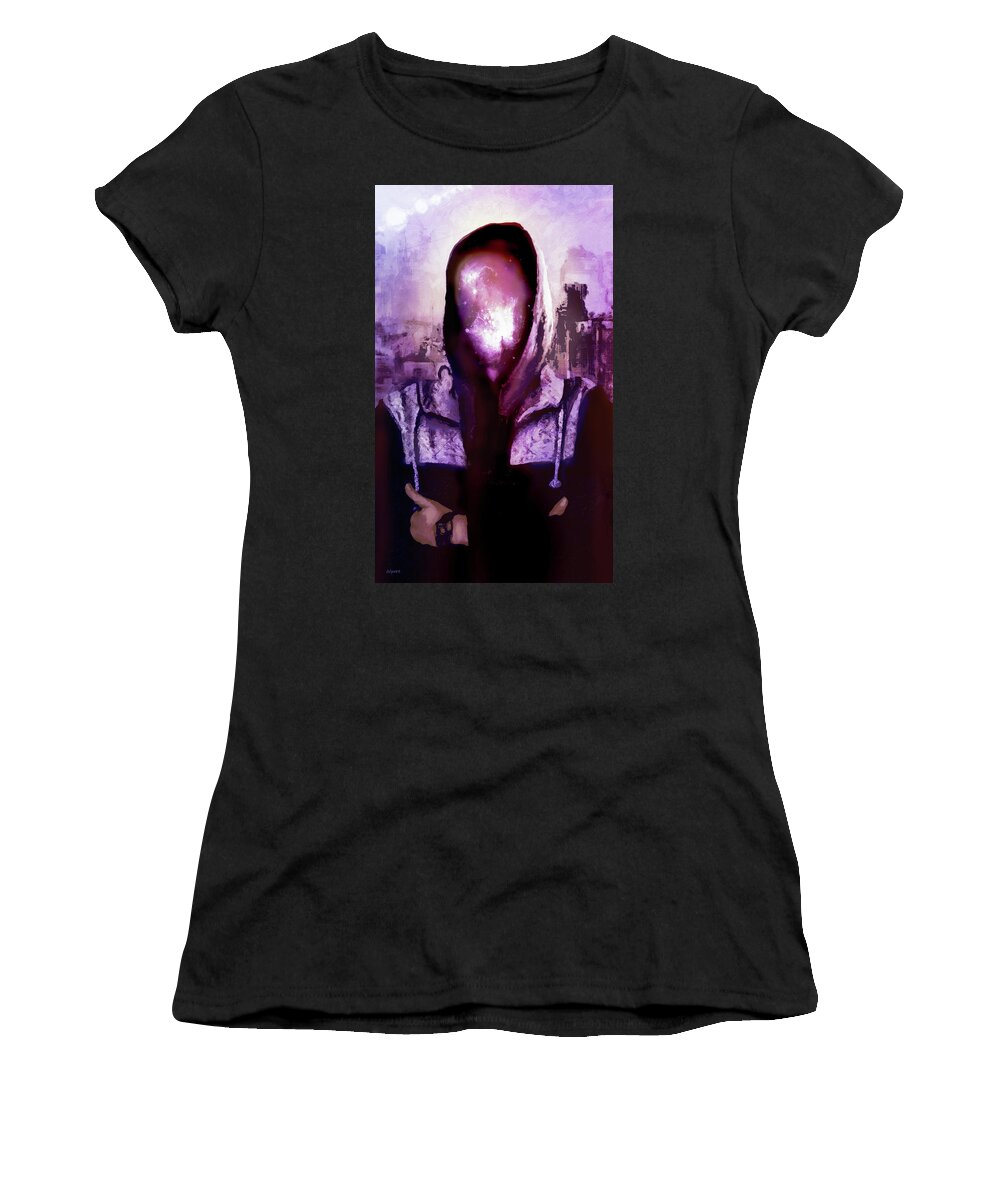 Star Child Women's T-Shirt featuring the digital art Star Child by Regina Wyatt