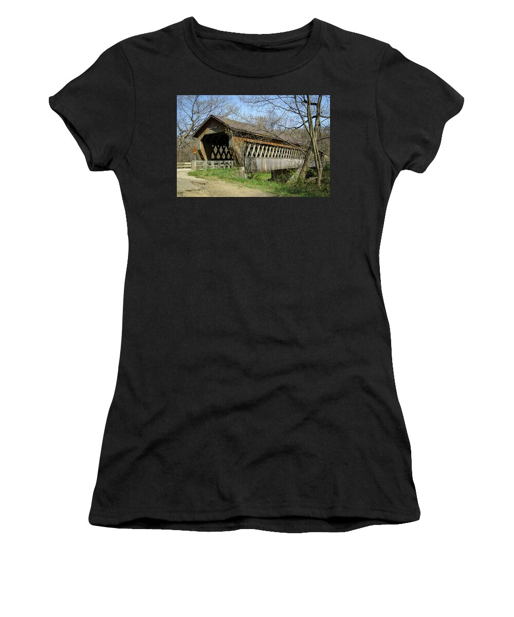 Nostalgia Women's T-Shirt featuring the photograph State Road Bridge by Norman Reid
