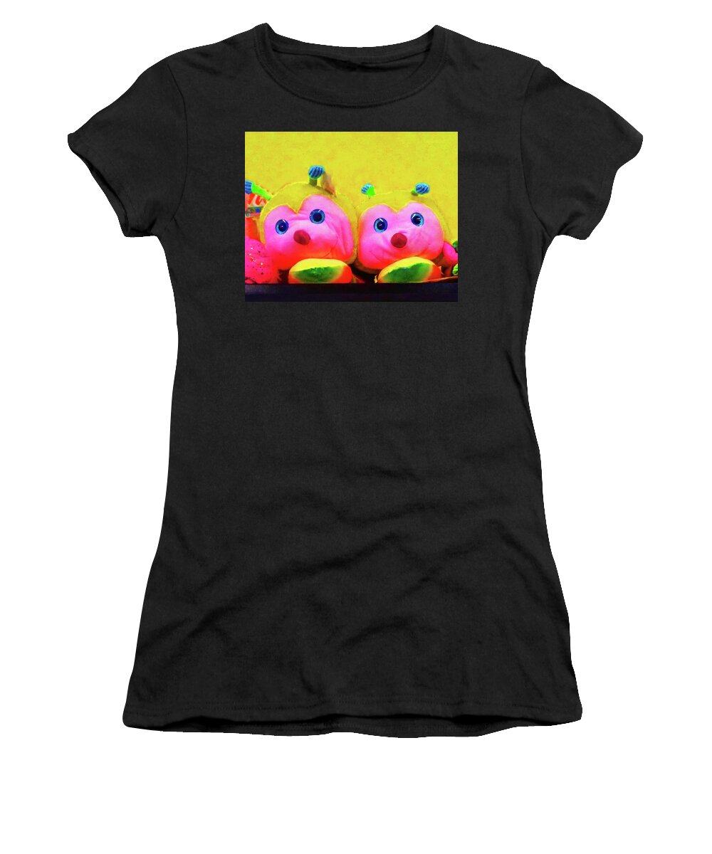 Toys Women's T-Shirt featuring the photograph Stuffed Bees by Andrew Lawrence