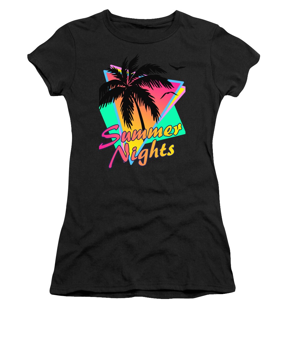 Classic Women's T-Shirt featuring the digital art Summer Nights by Filip Schpindel