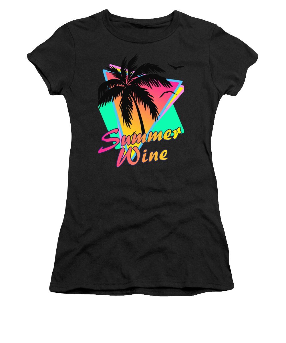 Classic Women's T-Shirt featuring the digital art Summer Wine by Filip Schpindel