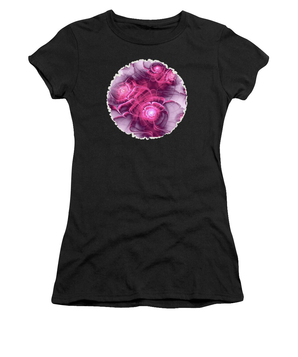 Plant Women's T-Shirt featuring the digital art Sweet Sakura by Anastasiya Malakhova