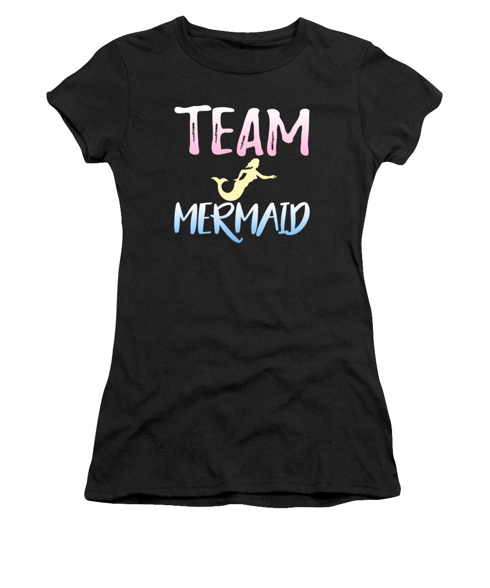 Team Mermaid Women's T-Shirt featuring the digital art Team Mermaid by Jacob Zelazny