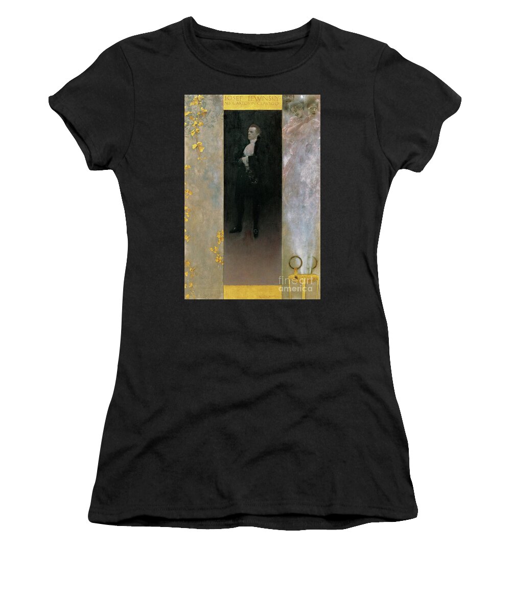The Actor Josef Lewinsky As Carlos In Goethe's Clavigo Women's T-Shirt featuring the painting The actor Josef Lewinsky as Carlos in Clavigo by Goethe, 1895 by Gustav Klimt