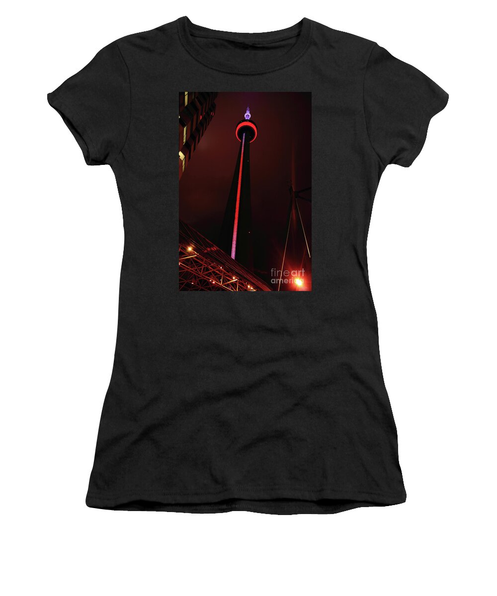 Cn Tower Women's T-Shirt featuring the photograph The CN Tower by Frederic Bourrigaud