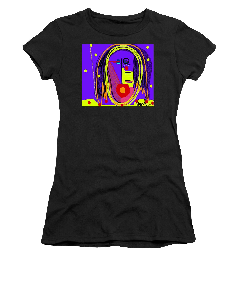 Podium Women's T-Shirt featuring the digital art The Last Lecturer... Randy Pausch by Susan Fielder