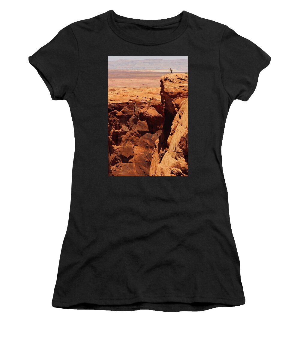 The Photographer Women's T-Shirt featuring the photograph The Photographer by Mike McGlothlen