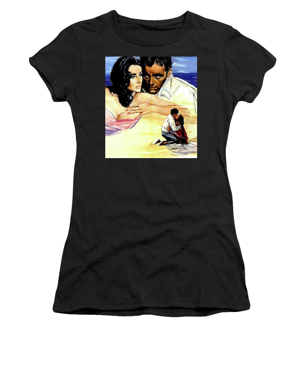 Sandpiper Women's T-Shirt featuring the painting ''The Sandpiper'', 1965, movie poster painting by Movie World Posters