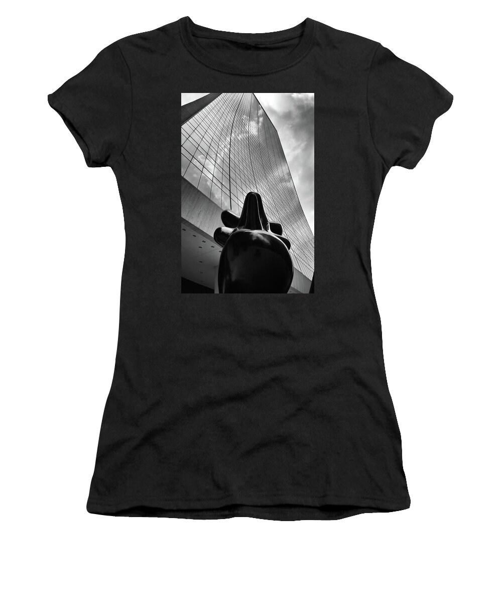 Art Women's T-Shirt featuring the photograph The Wall Street Bull by Louis Dallara
