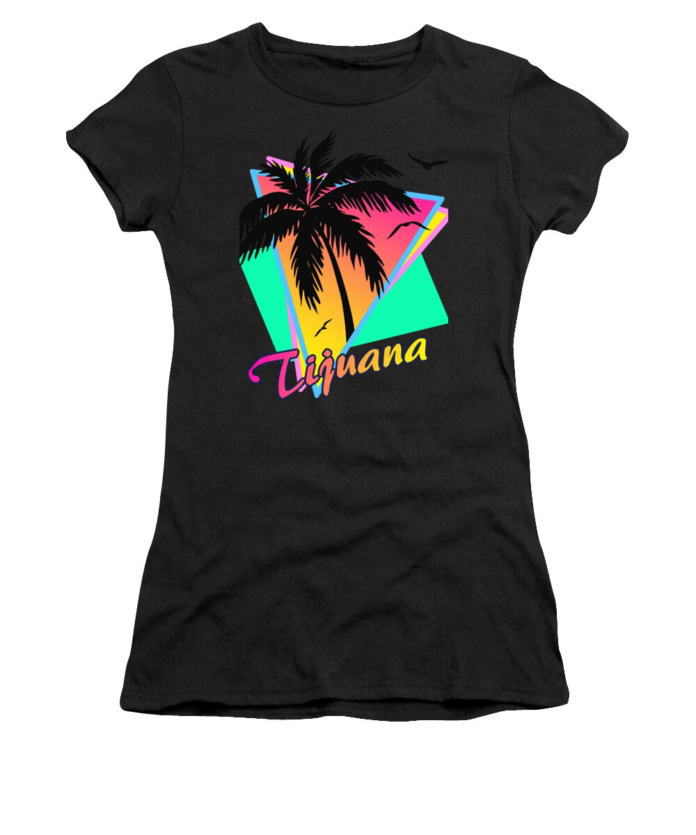 Classic Women's T-Shirt featuring the digital art Tijuana by Filip Schpindel