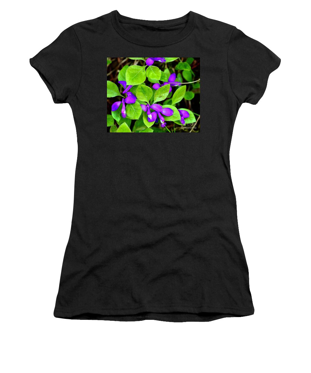 Flowers Women's T-Shirt featuring the photograph Tiny Flowers For Spring by Hella Buchheim