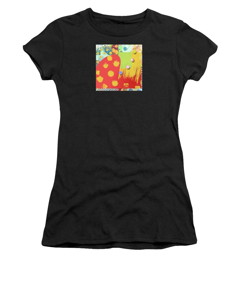  Women's T-Shirt featuring the digital art Too Close For Comfort by Steve Hayhurst