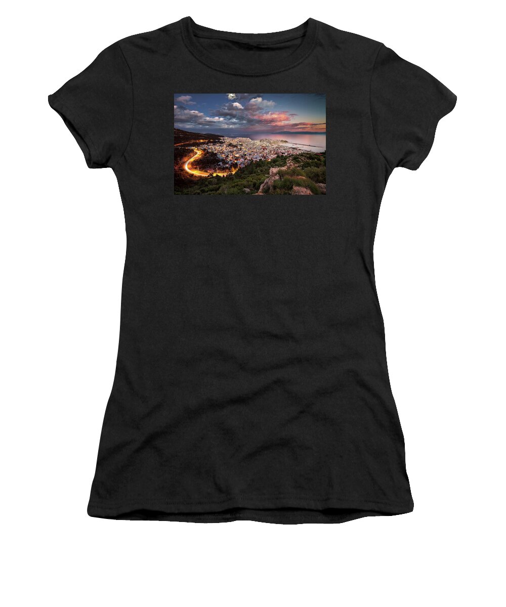 Kavala Women's T-Shirt featuring the photograph Transition by Elias Pentikis