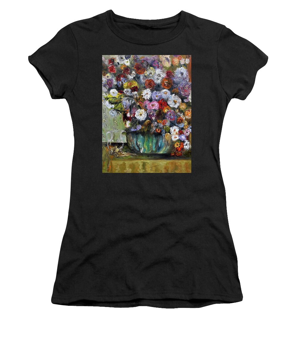 Impressionist Women's T-Shirt featuring the painting Tribute to Degas by Anitra Boyt