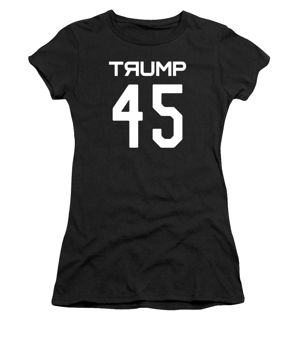 Cool Women's T-Shirt featuring the digital art Trump Soviet Jersey 45 by Flippin Sweet Gear