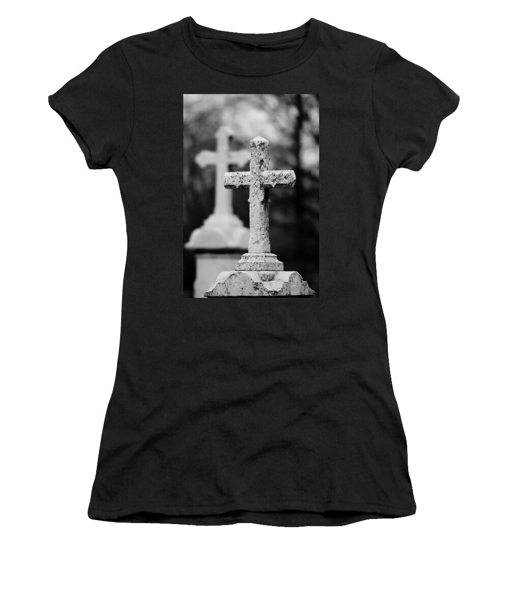 Cross Women's T-Shirt featuring the photograph Two Crosses by Rich S
