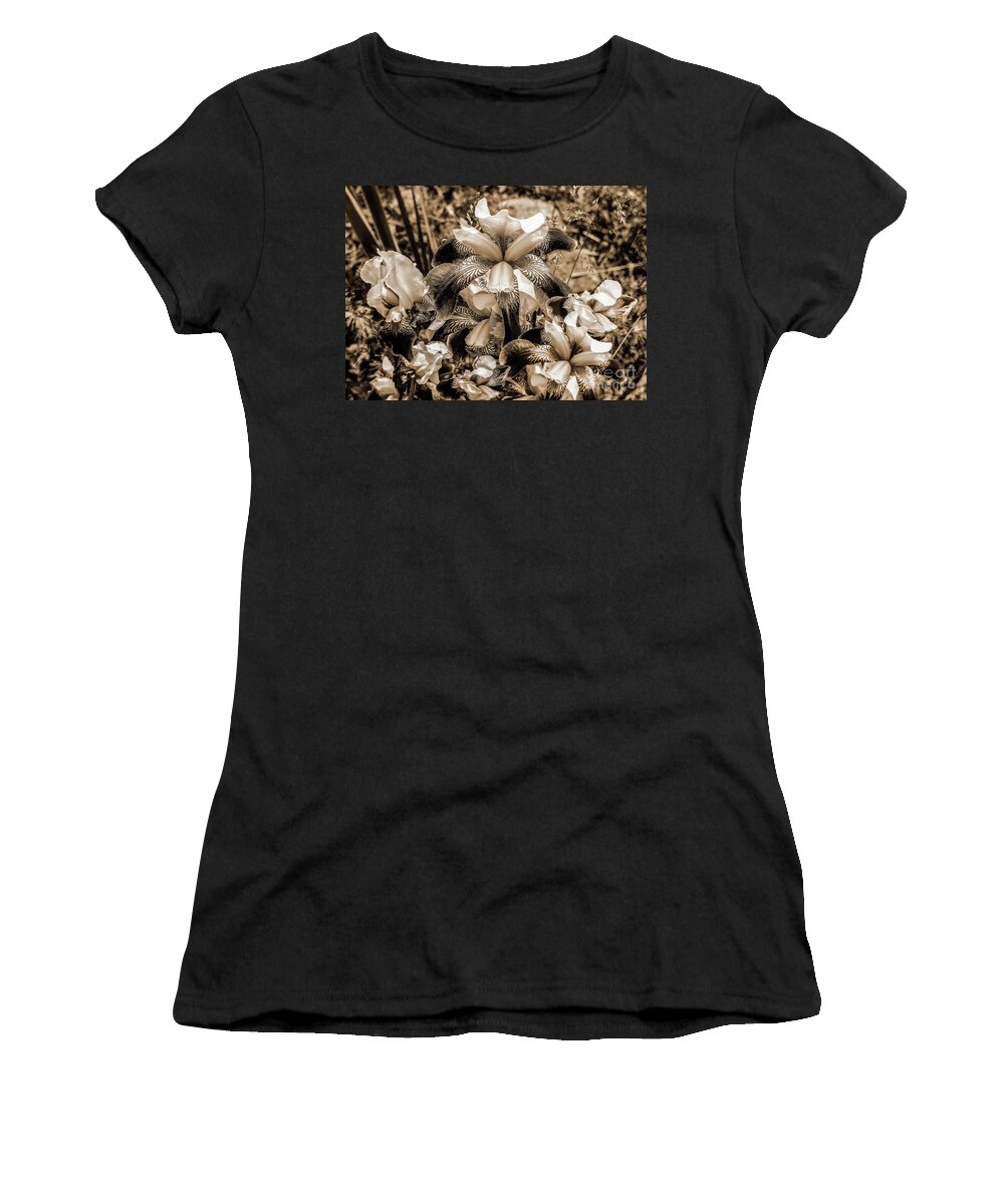 Alstroemeria Women's T-Shirt featuring the digital art Unusual Alstroemeria - Monochromatic by Anthony Ellis
