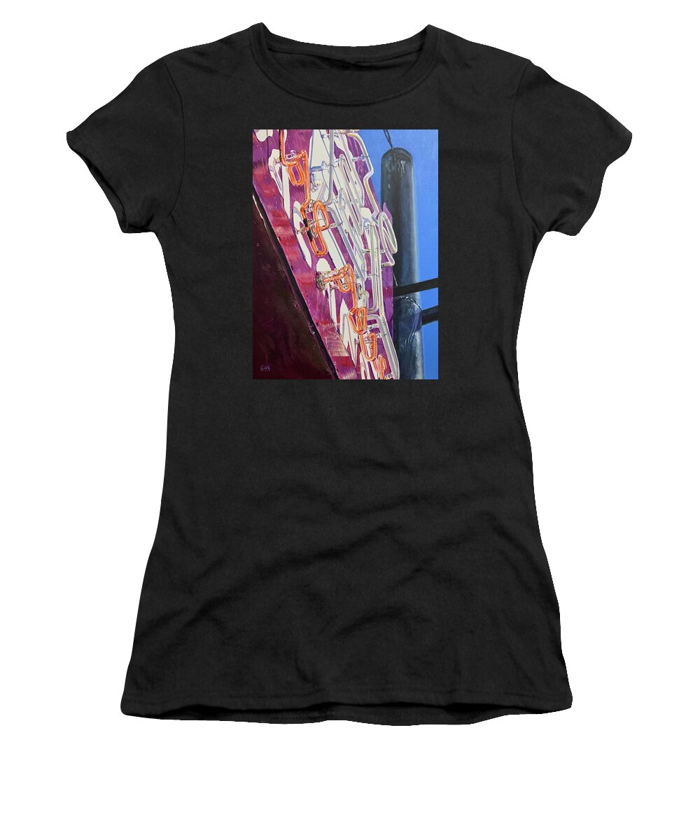 Architecture Women's T-Shirt featuring the painting Vacancy by Lisa Tennant