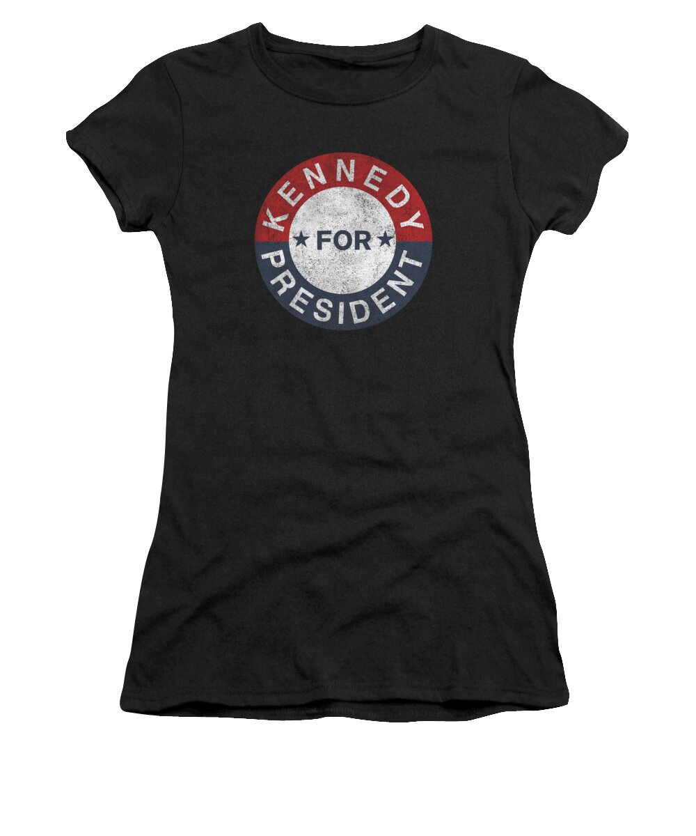 Jfk Women's T-Shirt featuring the digital art Vintage JFK Kennedy For President 1960 by Flippin Sweet Gear