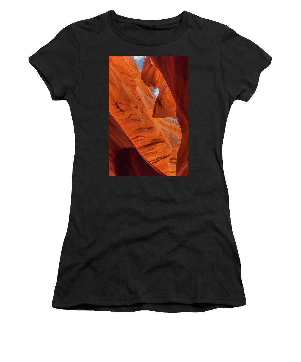 Antelope Canyon Women's T-Shirt featuring the photograph Within Antelope Canyon by Rob Hemphill