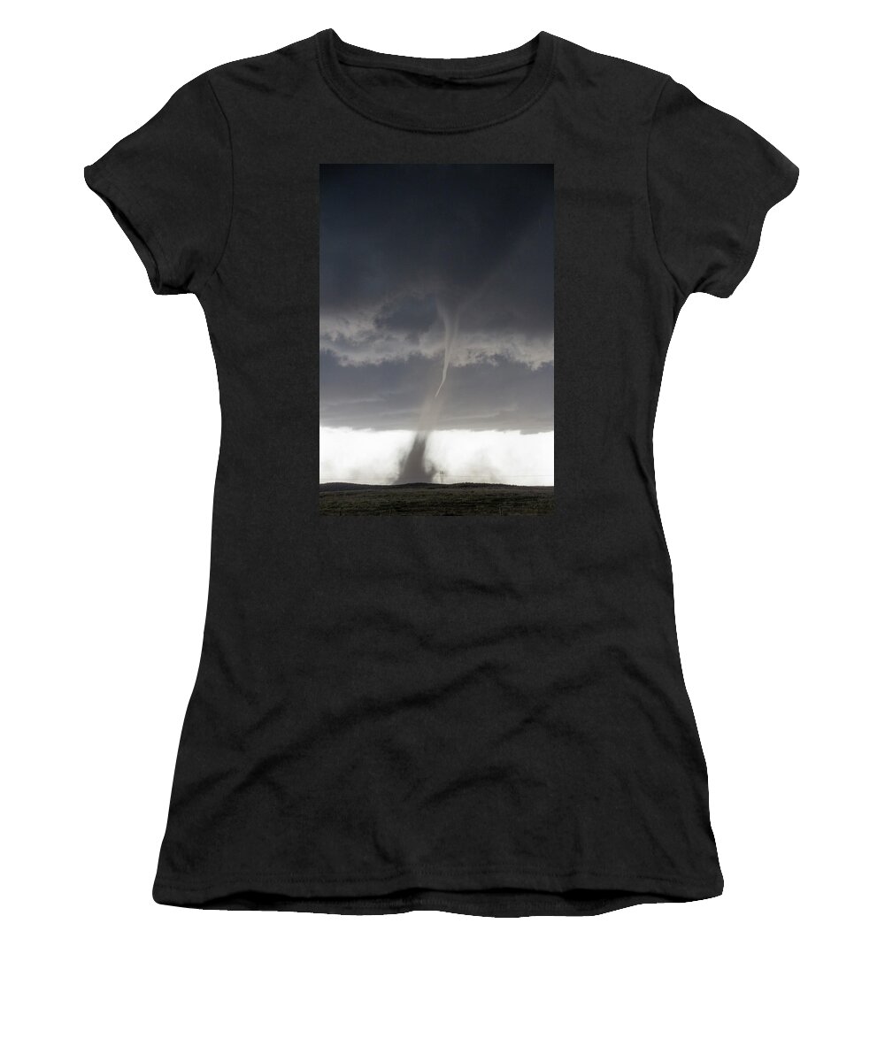 Nebraskasc Women's T-Shirt featuring the photograph Wray Colorado Tornado 064 by Dale Kaminski