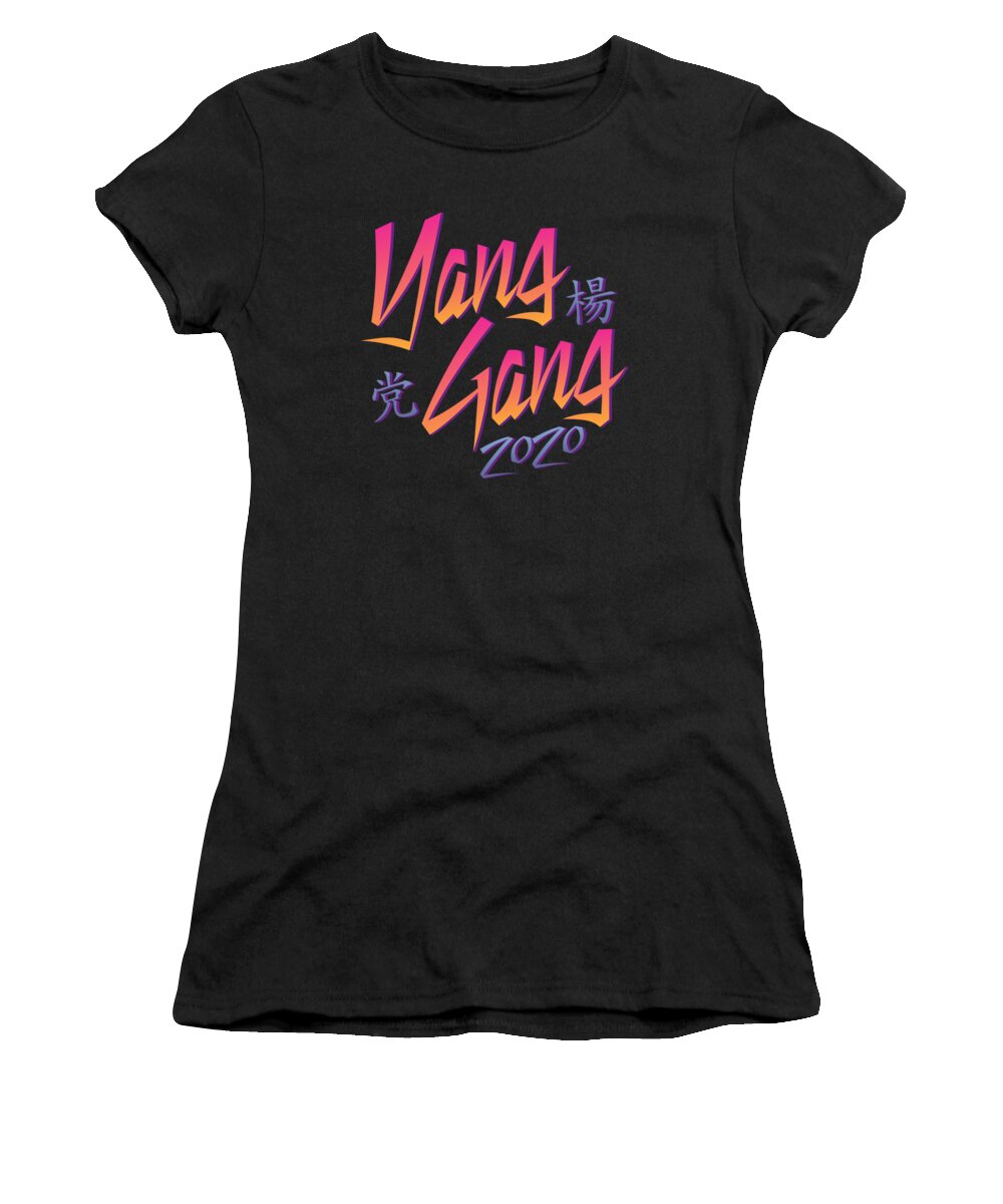 Democrat Women's T-Shirt featuring the digital art Yang Gang 2020 by Flippin Sweet Gear