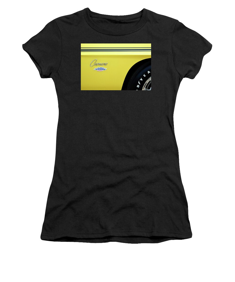 Chevrolet Camaro Yenko Women's T-Shirt featuring the photograph Yellow Yenko by Lens Art Photography By Larry Trager