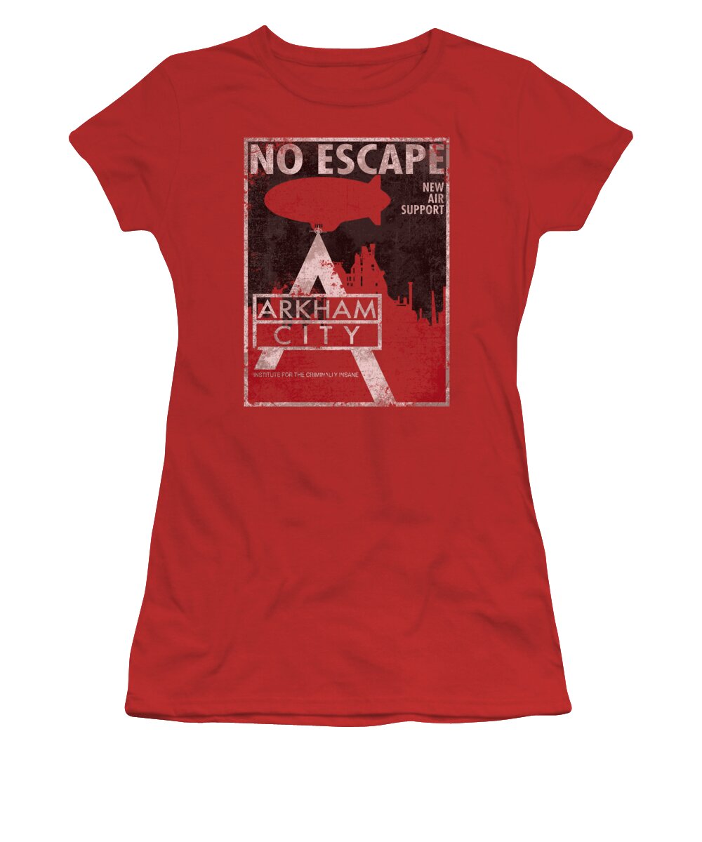 Arkham City Women's T-Shirt featuring the digital art Arkham City - No Escape by Brand A