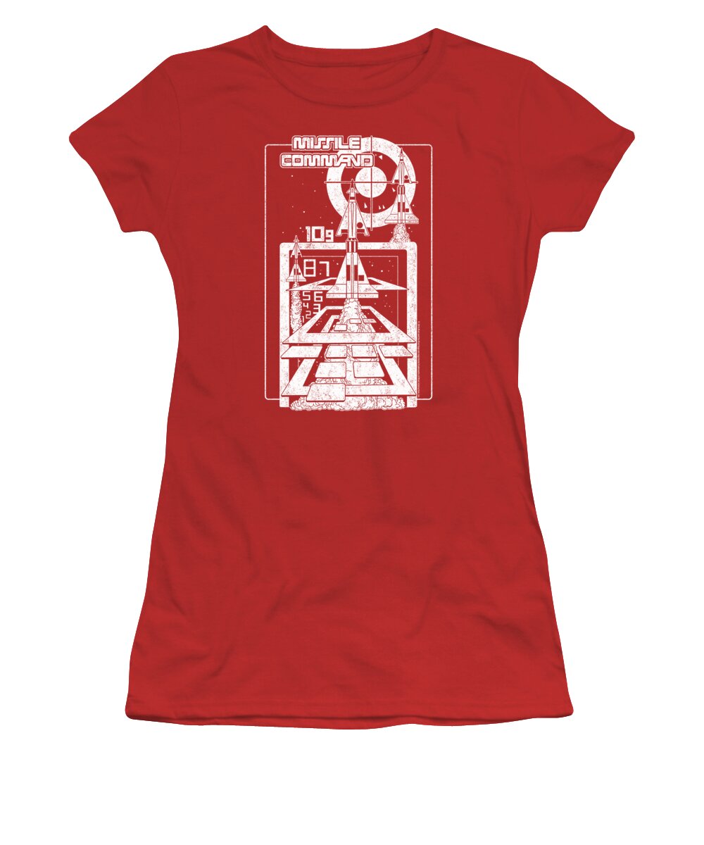  Women's T-Shirt featuring the digital art Atari - Lift Off by Brand A