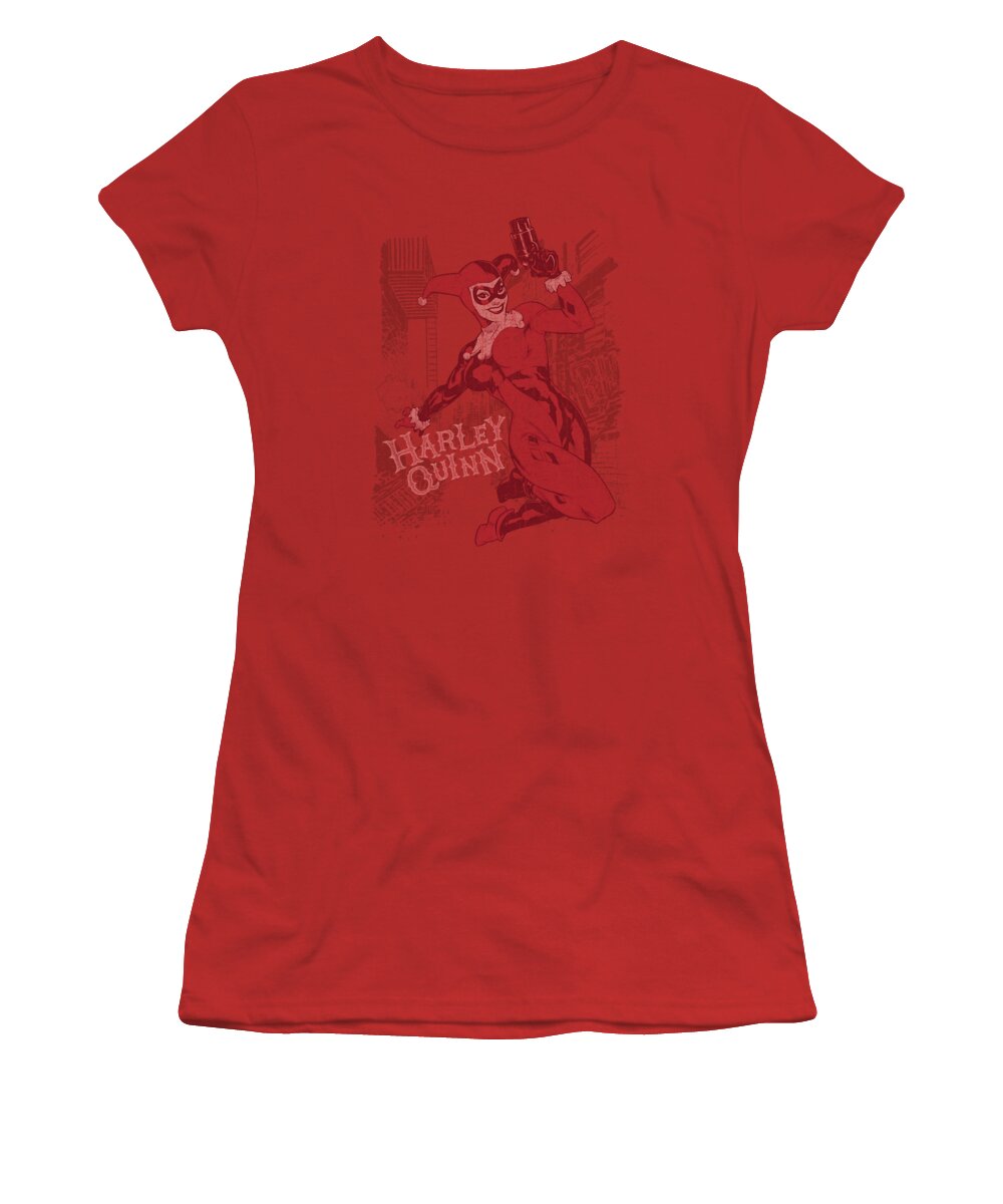 Batman Women's T-Shirt featuring the digital art Batman - Harley's Packing by Brand A
