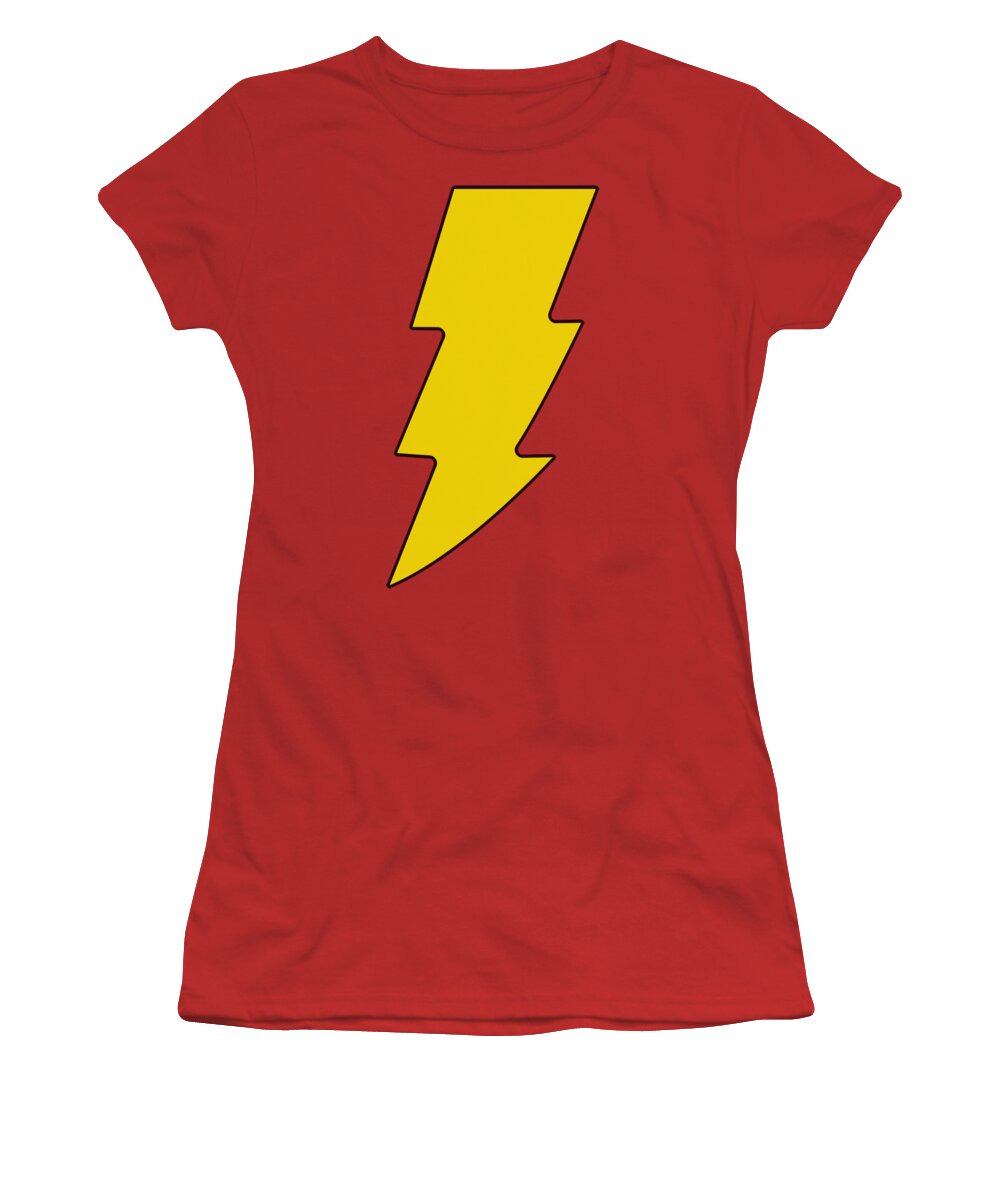 Dc Comics Women's T-Shirt featuring the digital art Dc - Shazam Logo by Brand A