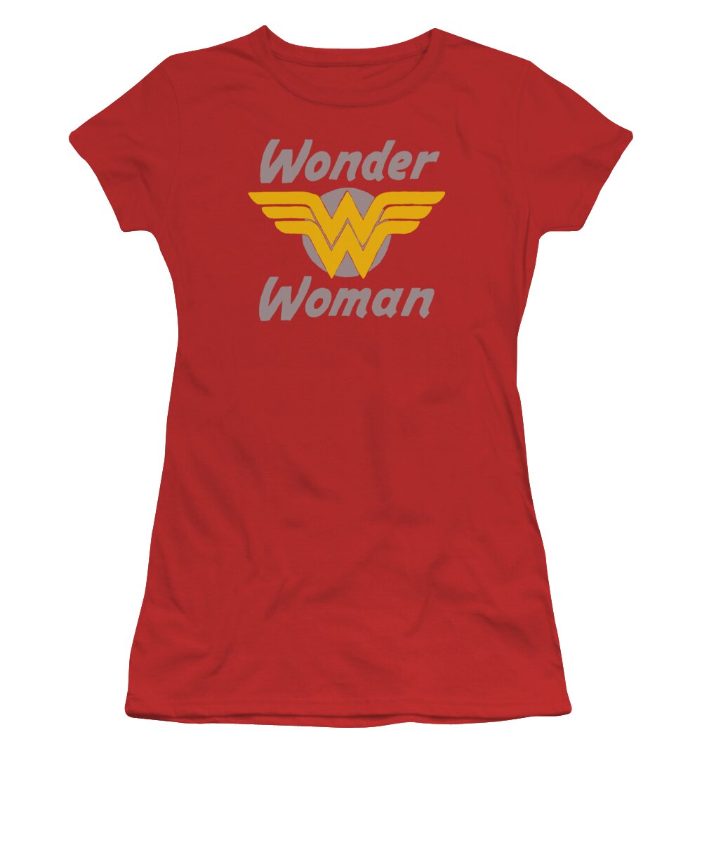 Dc Comics Women's T-Shirt featuring the digital art Dc - Wonder Wings by Brand A