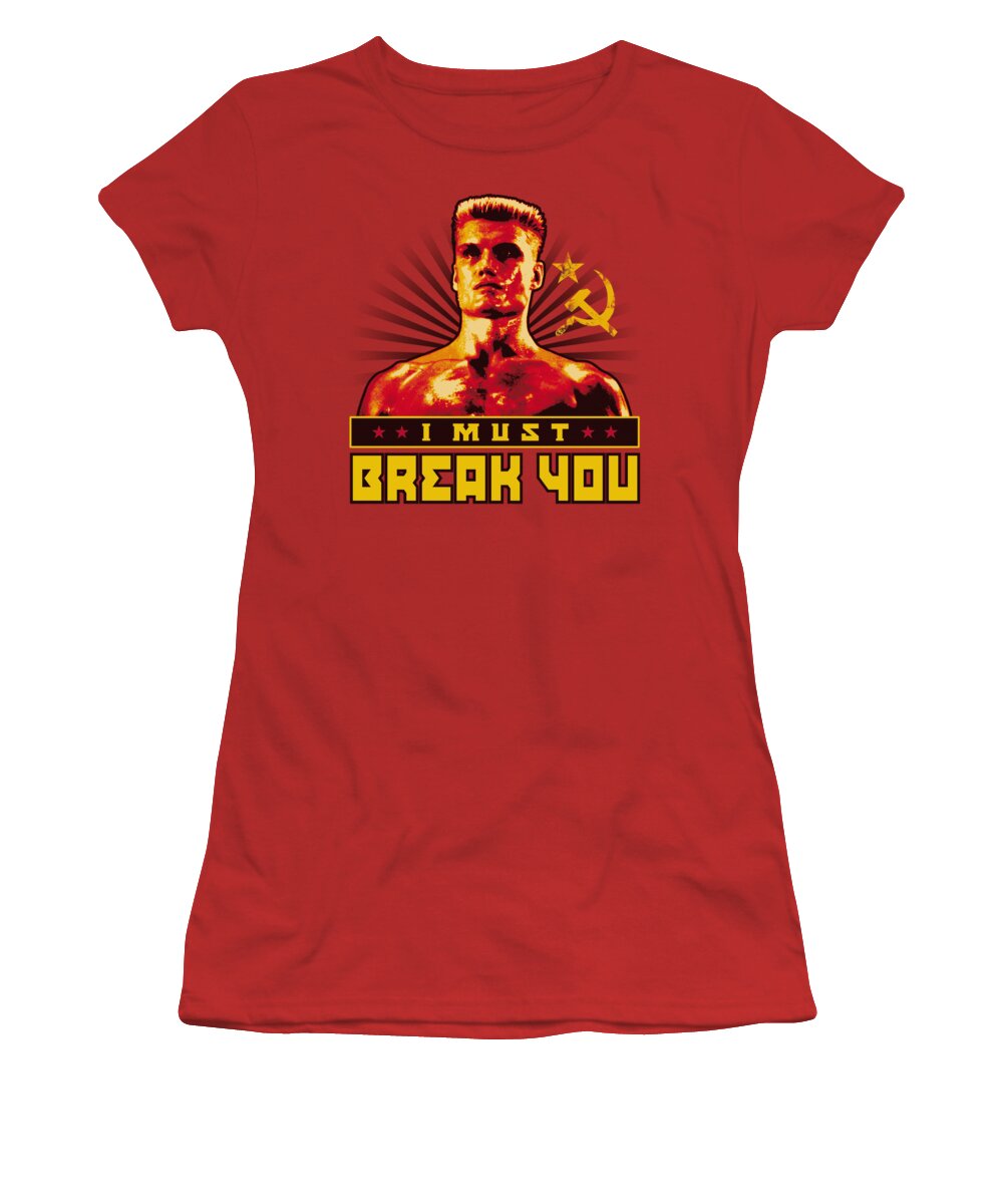 Sylvester Stallone Women's T-Shirt featuring the digital art Mgm - Rocky - I Must Break You by Brand A