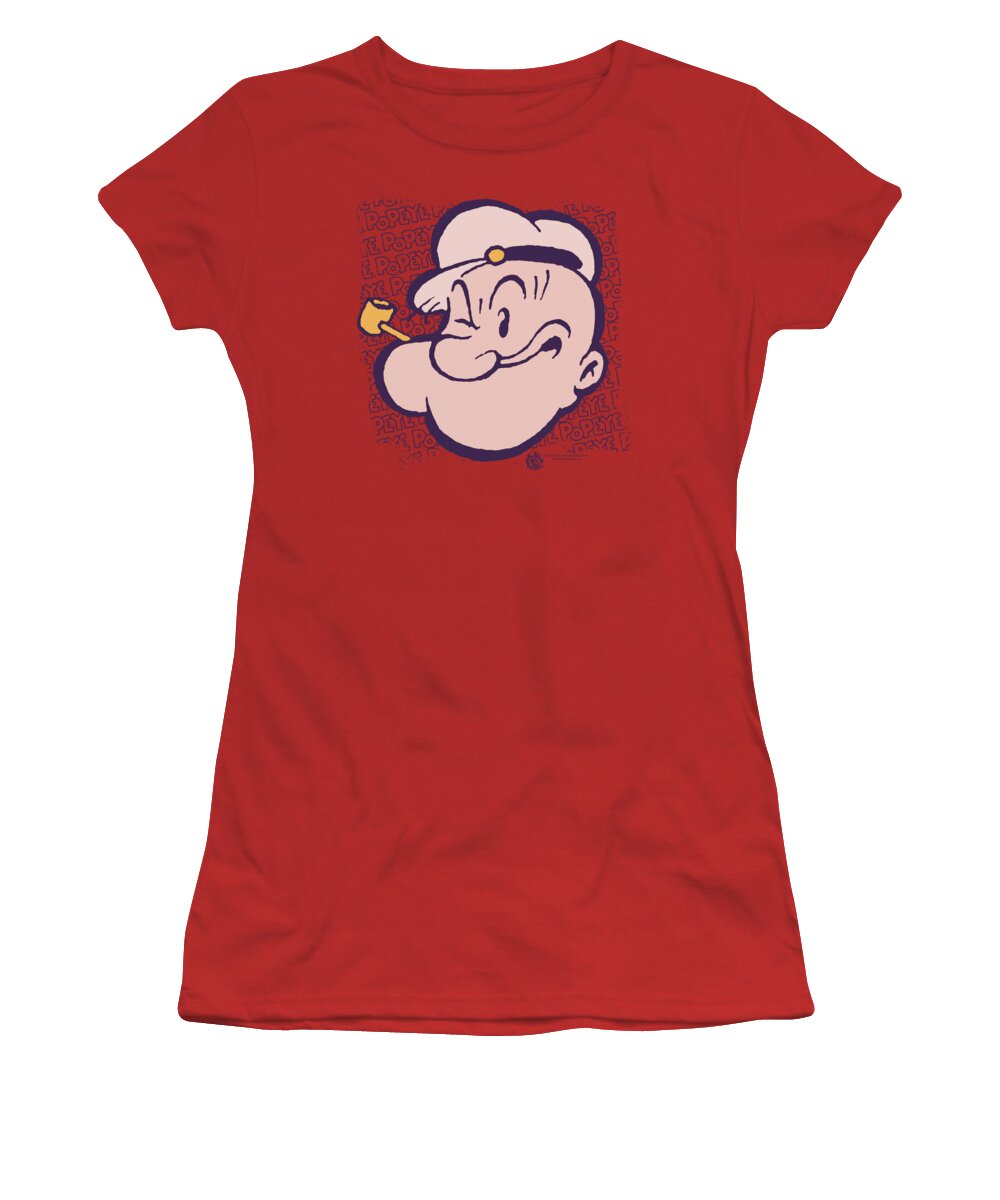 Popeye Women's T-Shirt featuring the digital art Popeye - Head by Brand A